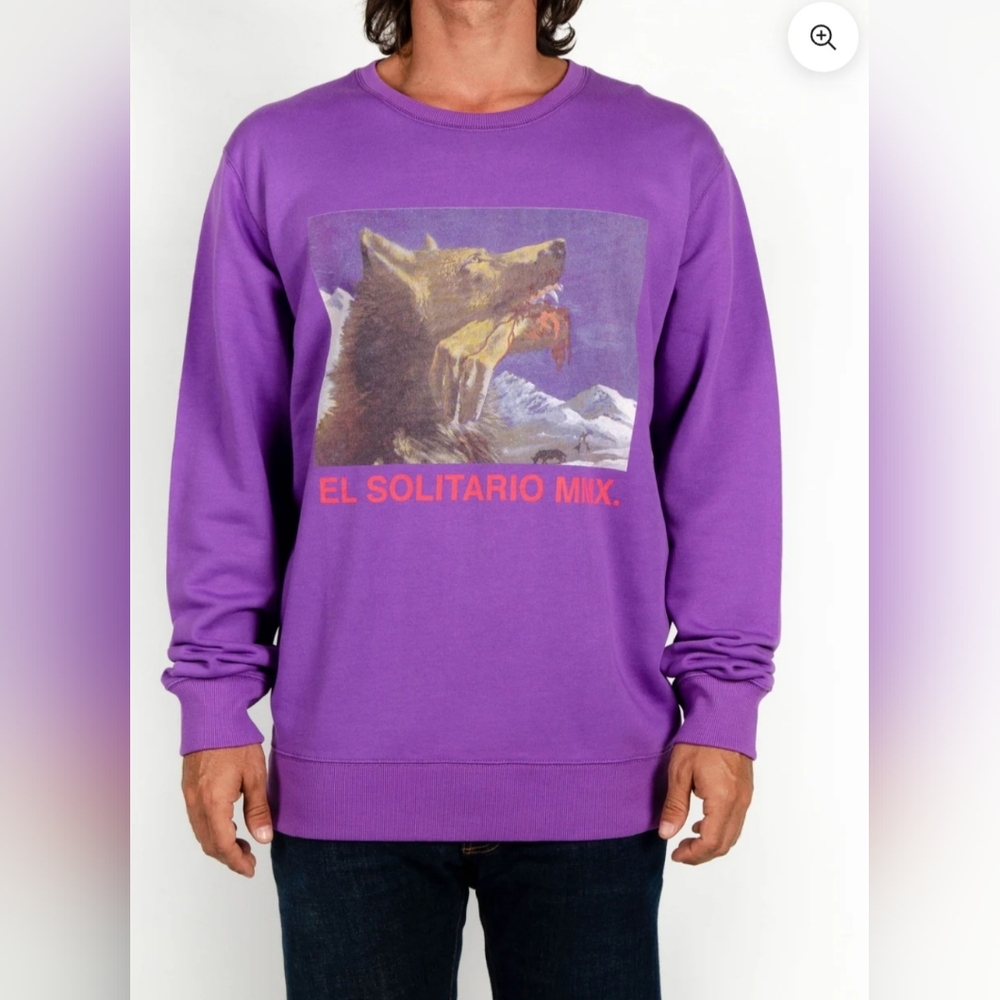 El Solitario MMX  Graffic Wolf Sweatshirt.